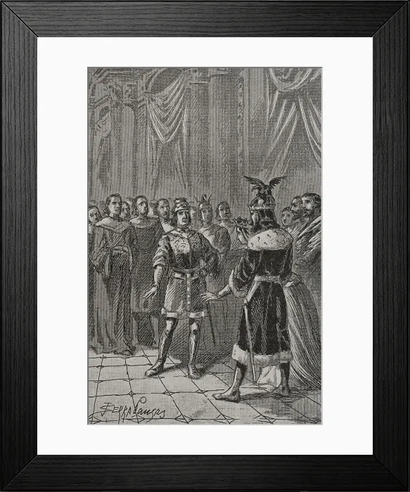 Framed Print : Iberian Peninsula. Conferences held in Vitoria Framed Print : Iberian Peninsula. Conferences held in Vitoria