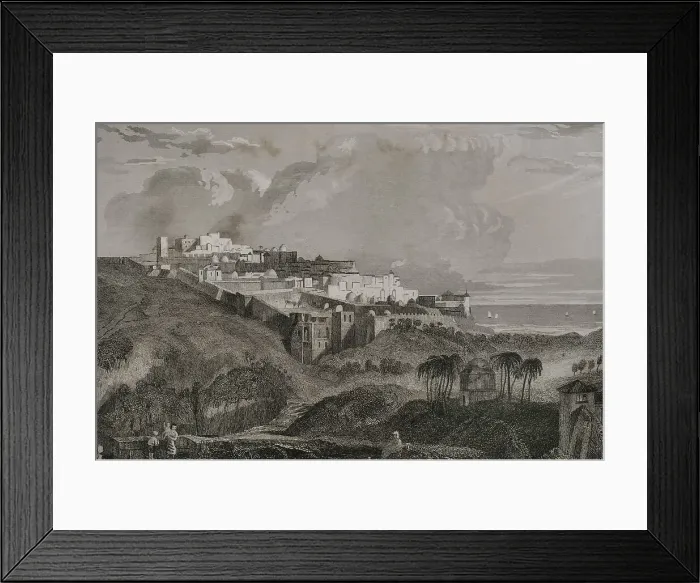 Framed Print : Jaffa. General view of the city. Engraving by Ransonnette Framed Print : Jaffa. General view of the city. Engraving by Ransonnette