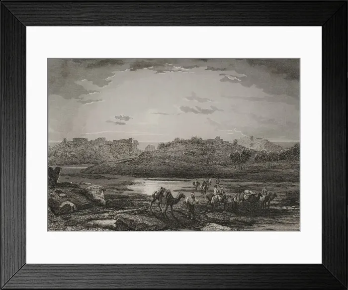 Framed Print : Ashkelon. Engraving by Ransonnette Framed Print : Ashkelon. Engraving by Ransonnette