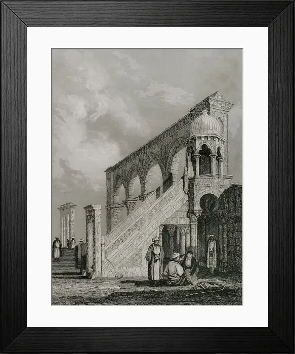 Framed Print : Jerusalem. Pulpit on the platform of the Mosque Framed Print : Jerusalem. Pulpit on the platform of the Mosque