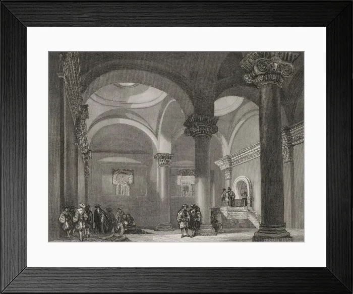 Framed Print : Jerusalem. Interior of the Golden Gate, the oldest Framed Print : Jerusalem. Interior of the Golden Gate, the oldest