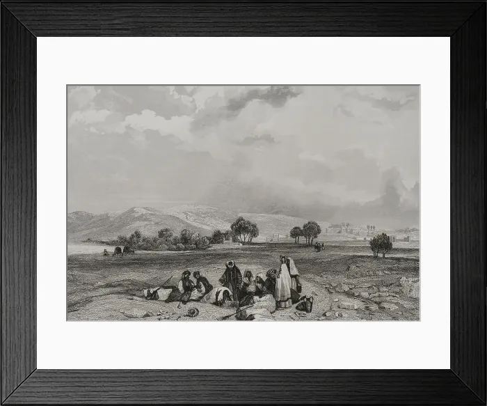 Framed Print : Canaan. Engraving by Emile Rouargue Framed Print : Canaan. Engraving by Emile Rouargue