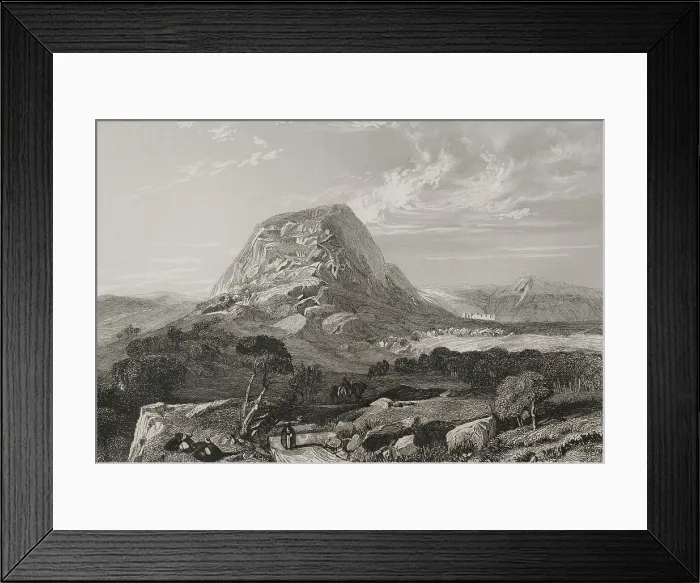 Framed Print : Mount Tabor. Lower Galilee. Engraving by Rouargue Framed Print : Mount Tabor. Lower Galilee. Engraving by Rouargue