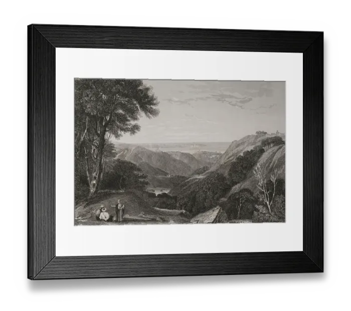 Framed Print : Panoramic view of Mount Lebanon. Engraving by Ransonnette Framed Print : Panoramic view of Mount Lebanon. Engraving by Ransonnette