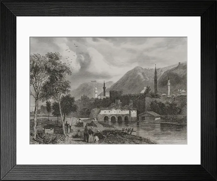 Framed Print : Antioch. Engraving by Ransonnette Framed Print : Antioch. Engraving by Ransonnette
