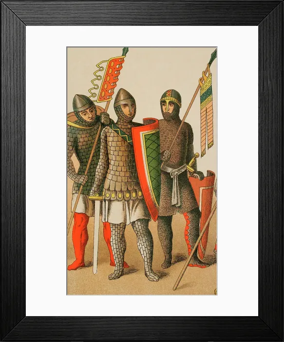 Framed Print : Holy Roman Empire, 1100. Warriors Framed Print : Holy Roman Empire, 1100. Warriors