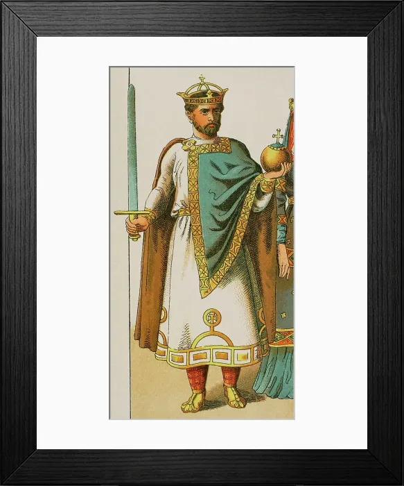 Framed Print : Henry II, Holy Roman Emperor (973-1024). Portrait Framed Print : Henry II, Holy Roman Emperor (973-1024). Portrait