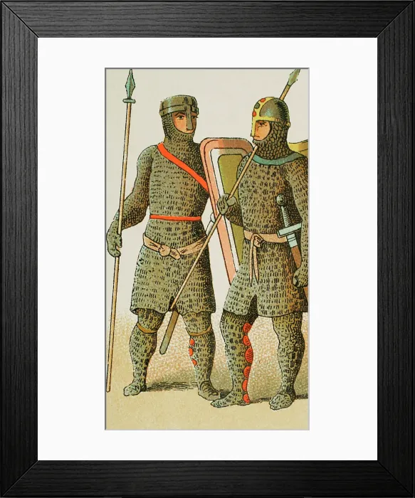 Framed Print : Holy Roman Empire, 1000-1100. Warriors Framed Print : Holy Roman Empire, 1000-1100. Warriors