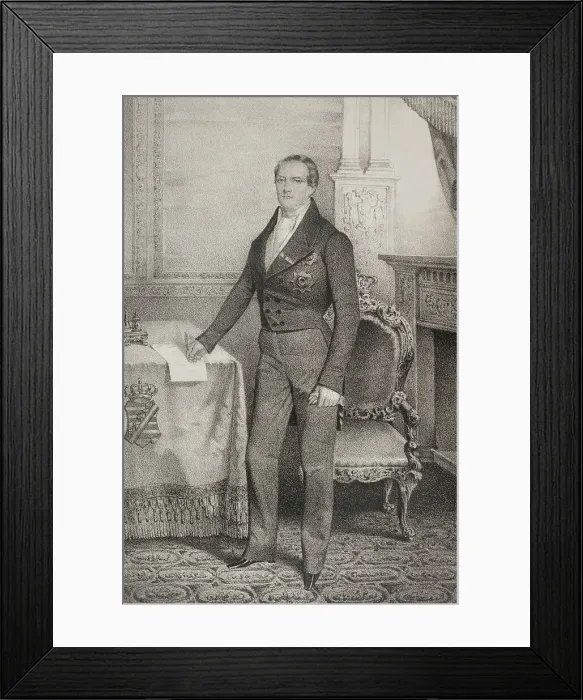 Framed Print : Frederick Augustus II of Saxony (1797-1854). King Framed Print : Frederick Augustus II of Saxony (1797-1854). King