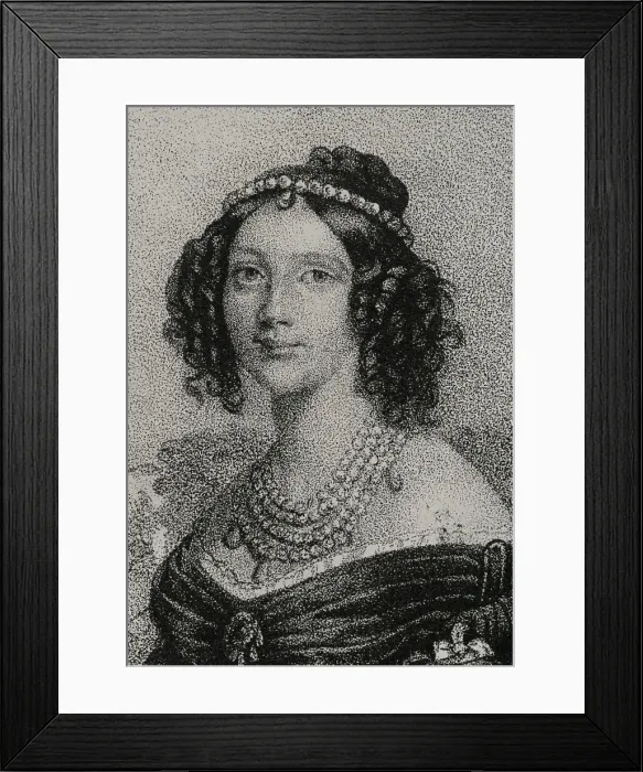 Framed Print : Maria Anna of Bavaria (1805-1877). Queen consort Framed Print : Maria Anna of Bavaria (1805-1877). Queen consort