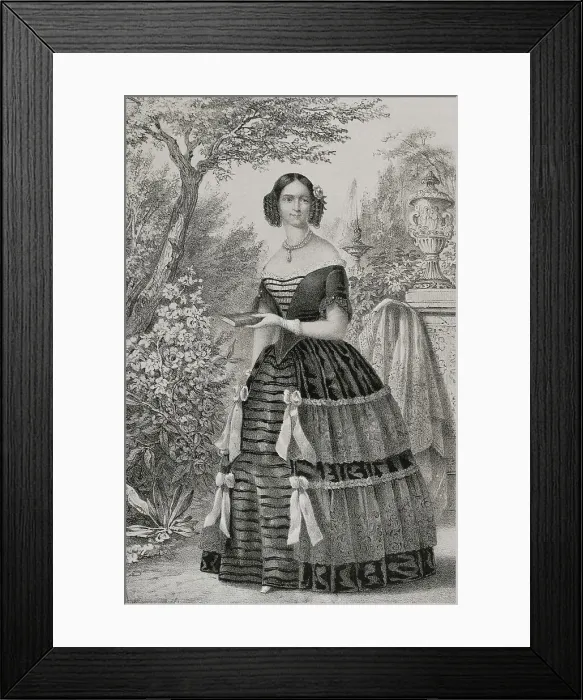 Framed Print : Adelgunde of Bavaria (1823-1914). Duchess consort Framed Print : Adelgunde of Bavaria (1823-1914). Duchess consort