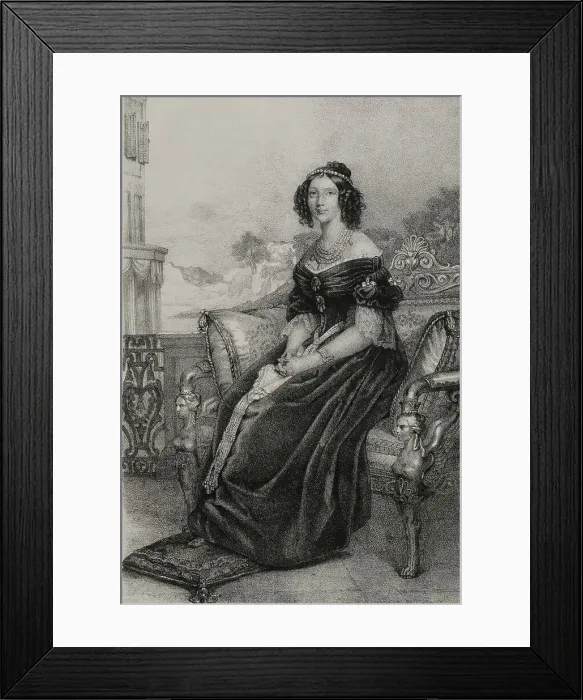 Framed Print : Maria Anna of Bavaria (1805-1877). Queen consort Framed Print : Maria Anna of Bavaria (1805-1877). Queen consort