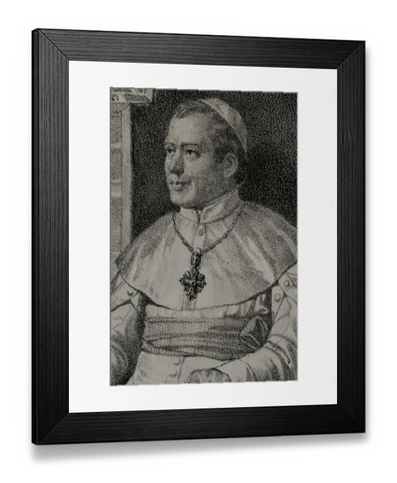 Framed Print : Pius IX (1792-1878). Italian pope (1846-1878)