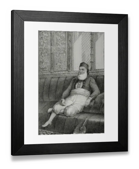Framed Print : Muhammad Ali (1769-1849). Pasha of Egypt Framed Print : Muhammad Ali (1769-1849). Pasha of Egypt