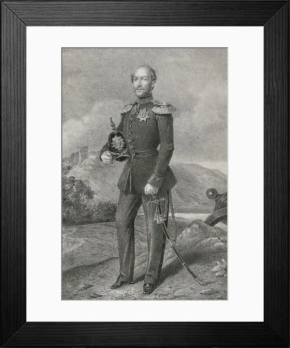 Framed Print : Frederick Francis II (1823-1883). Grand Duke of Framed Print : Frederick Francis II (1823-1883). Grand Duke of