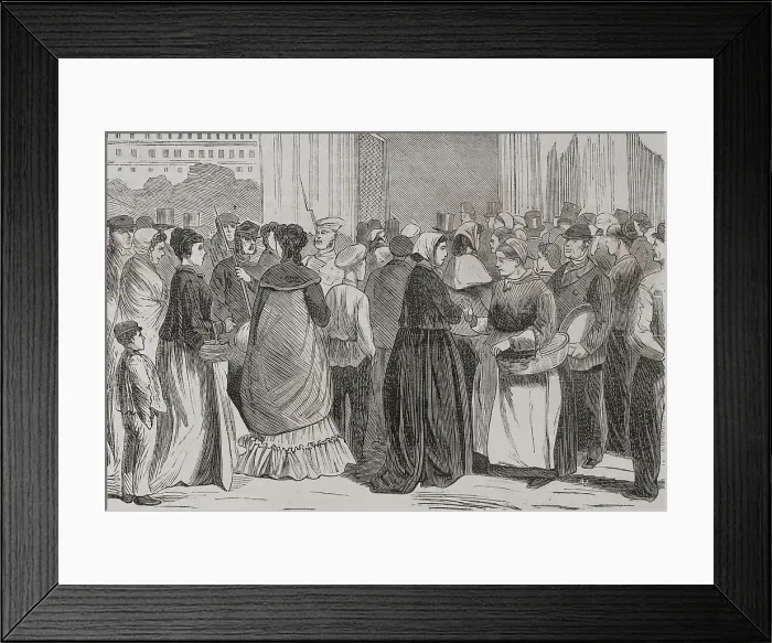 Framed Print : Franco-Prussian War (1870-1871). Siege of Paris