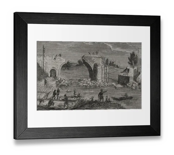 Framed Print : Franco-Prussian War (1870-1871). Reparation of Framed Print : Franco-Prussian War (1870-1871). Reparation of
