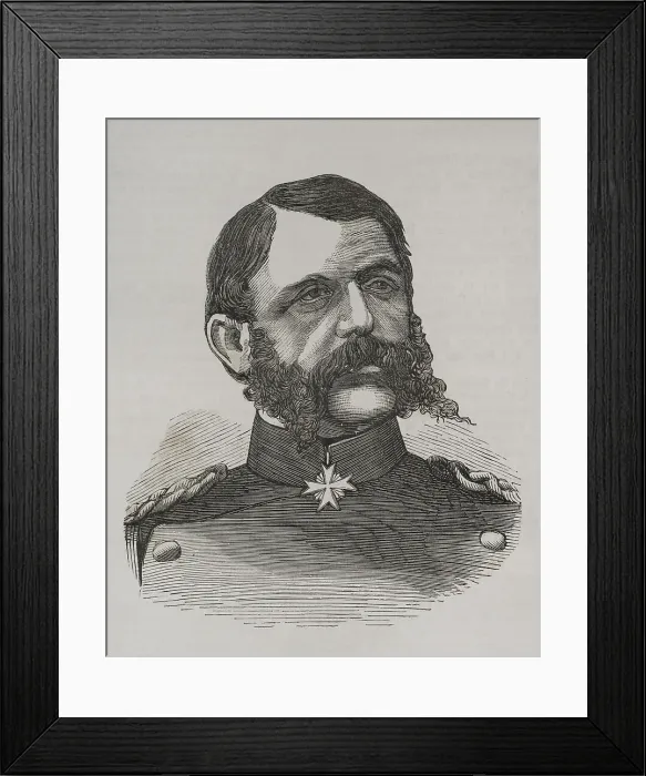 Framed Print : Theophil von Podbielski (1814-1879). General of Framed Print : Theophil von Podbielski (1814-1879). General of