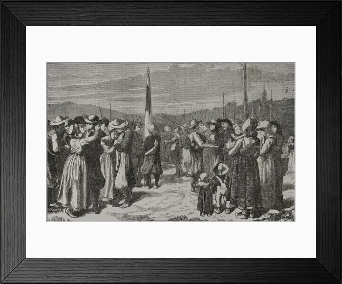 Framed Print : Bretons, Mobile Guard from Brittany. Used by General Framed Print : Bretons, Mobile Guard from Brittany. Used by General