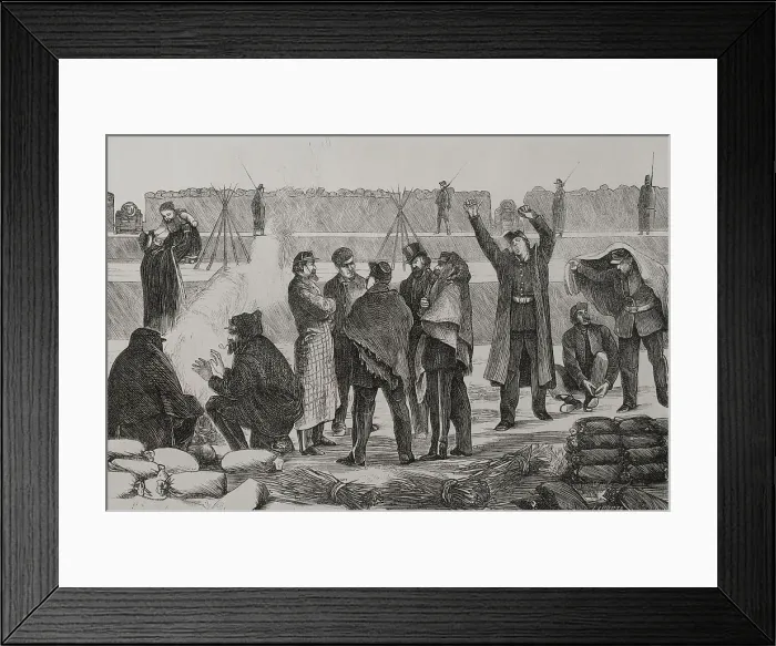 Framed Print : Franco-Prussian War (1870-1871). Siege of Paris Framed Print : Franco-Prussian War (1870-1871). Siege of Paris