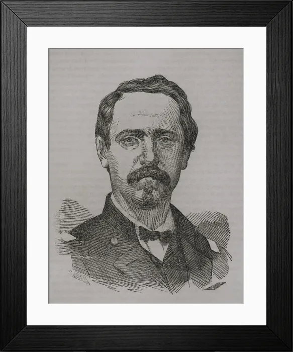 Framed Print : Gustave Paul Cluseret (1823-1900). French military Framed Print : Gustave Paul Cluseret (1823-1900). French military