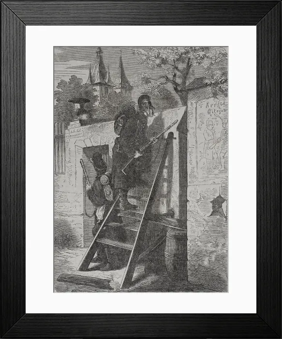 Framed Print : Franco-Prussian War (1870-1871). German scout Framed Print : Franco-Prussian War (1870-1871). German scout
