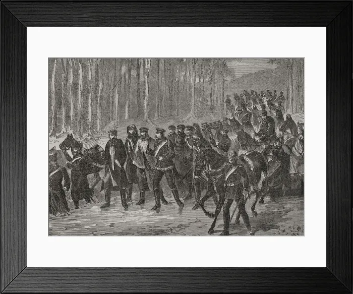 Framed Print : Franco-Prussian War (1870-1871). German cavalry Framed Print : Franco-Prussian War (1870-1871). German cavalry