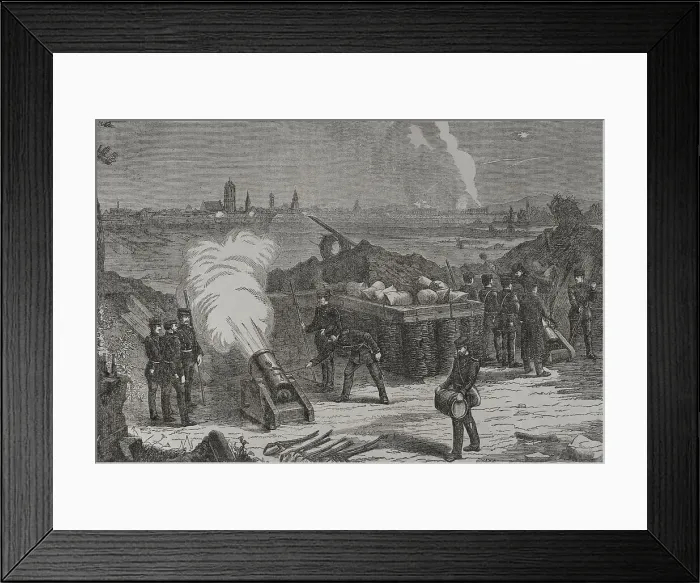 Framed Print : Franco-Prussian War (1870-1871). Siege of Selestat