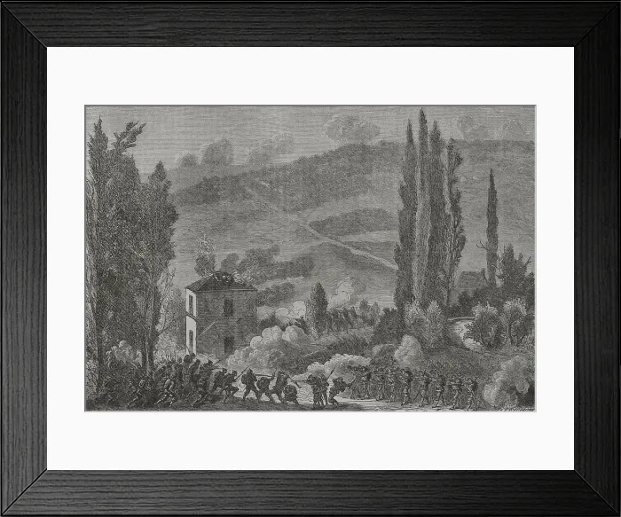 Framed Print : Franco-Prussian War (1870-1871). Battle of Chatillon Framed Print : Franco-Prussian War (1870-1871). Battle of Chatillon