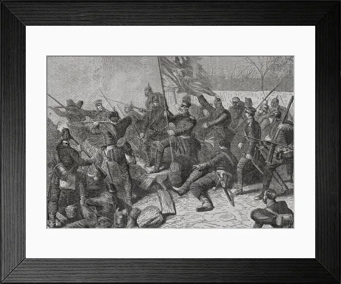 Framed Print : Franco-Prussian War (1870-1871). General von Budritzki Framed Print : Franco-Prussian War (1870-1871). General von Budritzki