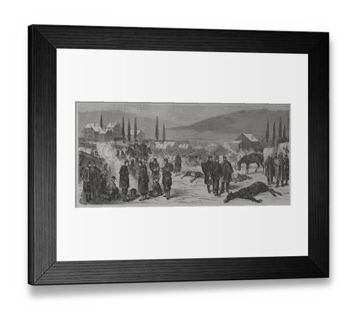Framed Print : Franco-Prussian War (1870-1871). French camp in Framed Print : Franco-Prussian War (1870-1871). French camp in