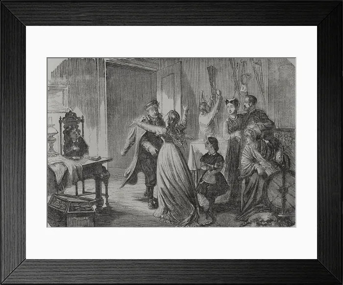 Framed Print : Franco-Prussian War (1870-1871). The return of Framed Print : Franco-Prussian War (1870-1871). The return of