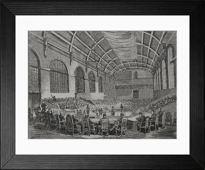 Framed Print : France. Trial of the Paris Commune. Cases proceedings Framed Print : France. Trial of the Paris Commune. Cases proceedings