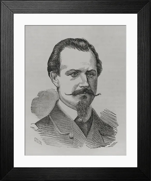 Framed Print : Jaroslaw Dombrowski (1836-1871). Polish nobleman Framed Print : Jaroslaw Dombrowski (1836-1871). Polish nobleman
