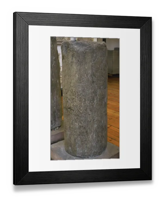 Framed Print : Column with memorial inscription of Kopsis Kopan Framed Print : Column with memorial inscription of Kopsis Kopan