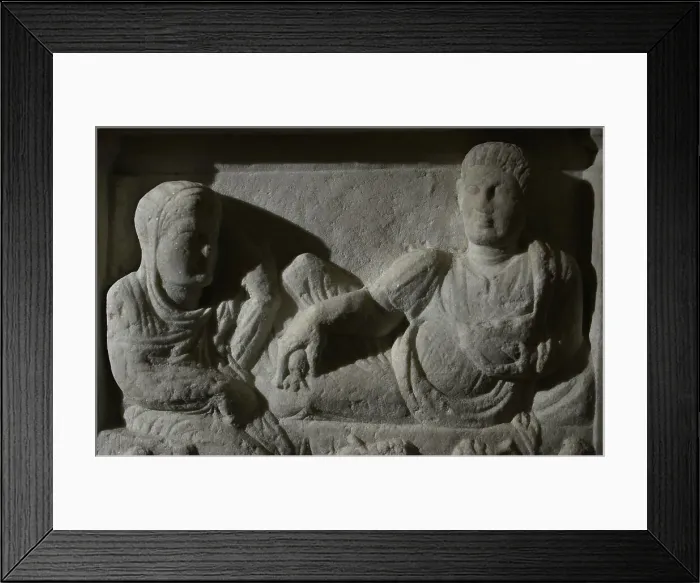 Framed Print : Funeral feast. Stele of Apellas, son of Xenon Framed Print : Funeral feast. Stele of Apellas, son of Xenon