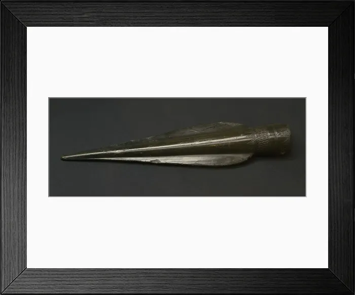 Framed Print : Spear head. Bronze. 16th to 12th century BC. From Framed Print : Spear head. Bronze. 16th to 12th century BC. From