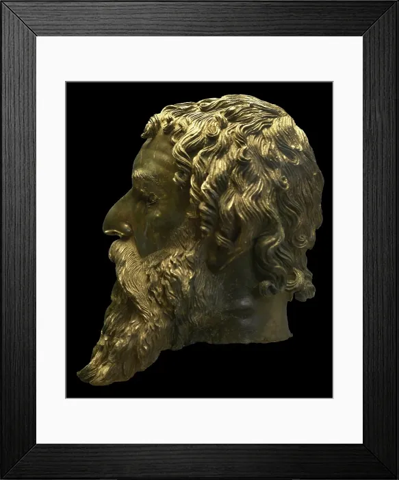 Framed Print : Head of Seuthes III, King of Odrysia (324 BC-312) Framed Print : Head of Seuthes III, King of Odrysia (324 BC-312)
