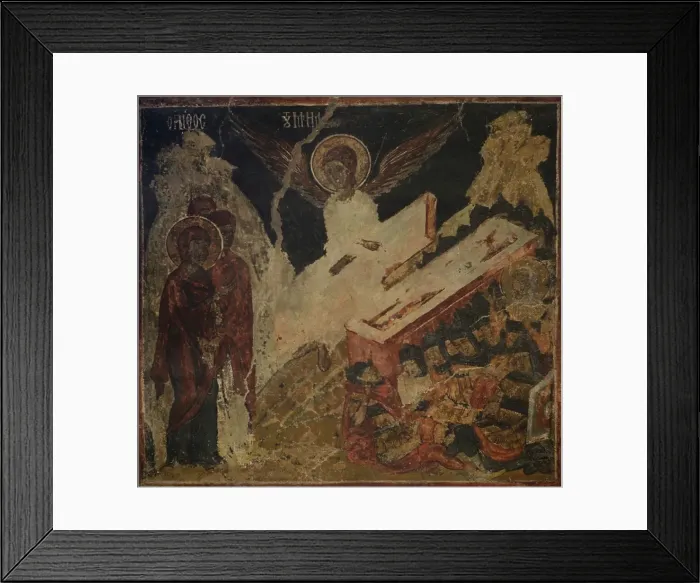Framed Print : Scene from the Christological Cyclet. Wall painting Framed Print : Scene from the Christological Cyclet. Wall painting