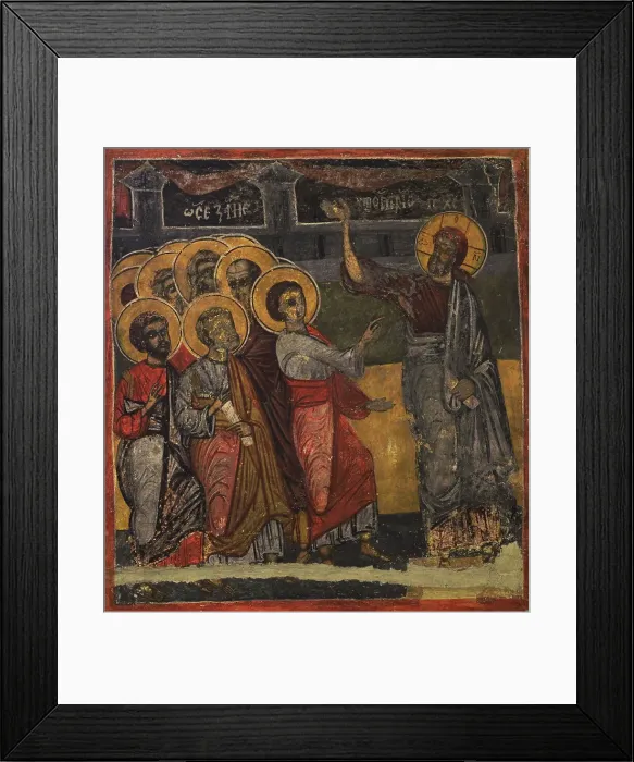 Framed Print : The unbelief of St. Thomas the Apostle. Mural Framed Print : The unbelief of St. Thomas the Apostle. Mural