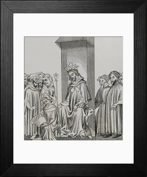 Framed Print : Clovis I (ca. 466-511). King of the Franks (481-511) Framed Print : Clovis I (ca. 466-511). King of the Franks (481-511)