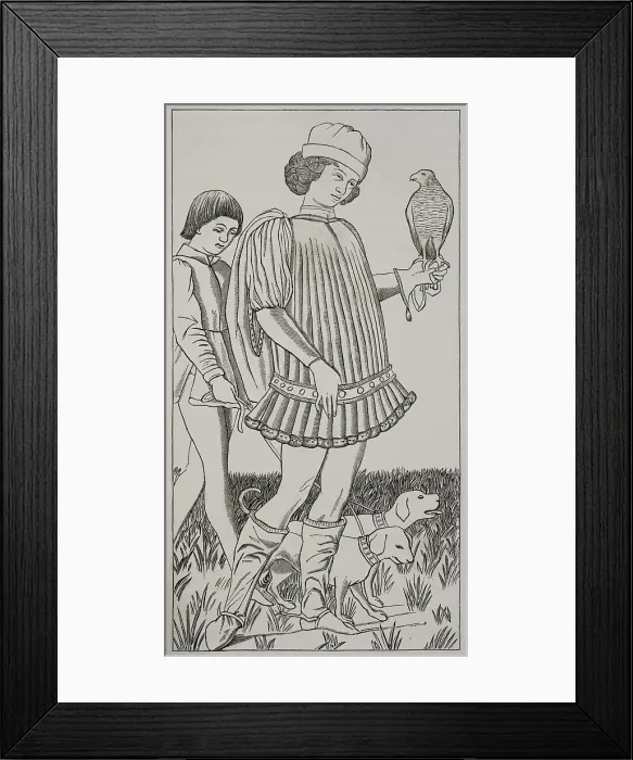 Framed Print : Italian nobleman of the 15th century. Engraving Framed Print : Italian nobleman of the 15th century. Engraving