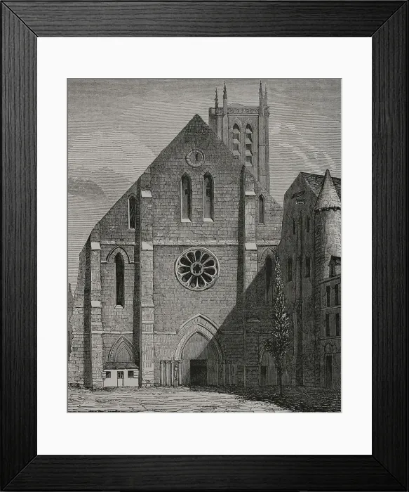 Framed Print : Paris, France. Facade of the former church of Framed Print : Paris, France. Facade of the former church of