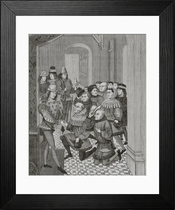 Framed Print : Deputies of the Burghers of Ghent in revolt against Framed Print : Deputies of the Burghers of Ghent in revolt against