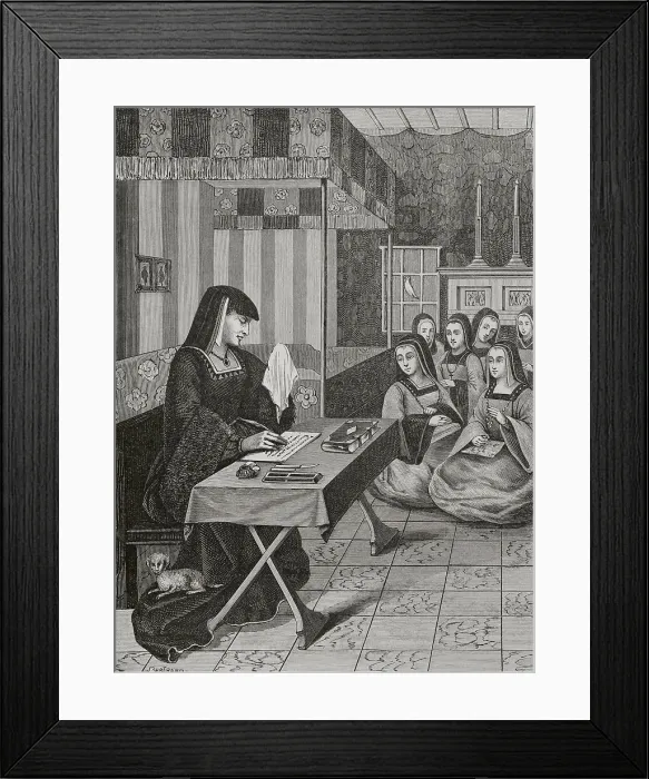 Framed Print : Anne of Brittany (1477-1514). Queen consort of