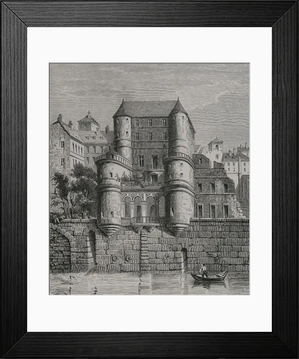 Framed Print : Paris, France. Hotel des Ursins. View of the north Framed Print : Paris, France. Hotel des Ursins. View of the north