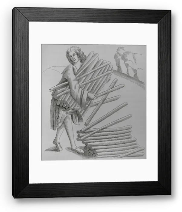 Framed Print : The selfish and envious villain. Engraving Framed Print : The selfish and envious villain. Engraving