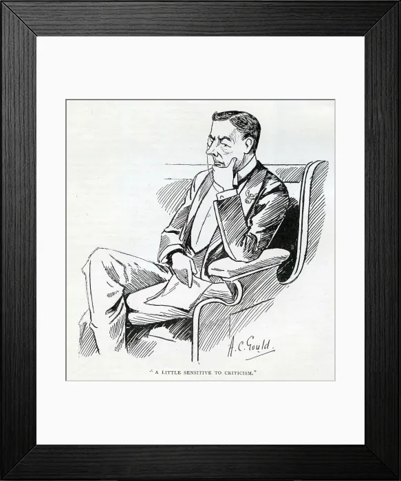 Framed Print : Joseph Chamberlain, M.P. A Little Sensitive to Criticism Framed Print : Joseph Chamberlain, M.P. A Little Sensitive to Criticism