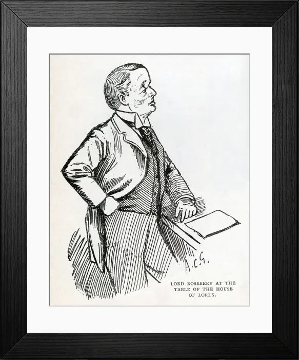Framed Print : Lord Rosebery, later Prime Minister, at the House of Lords Framed Print : Lord Rosebery, later Prime Minister, at the House of Lords