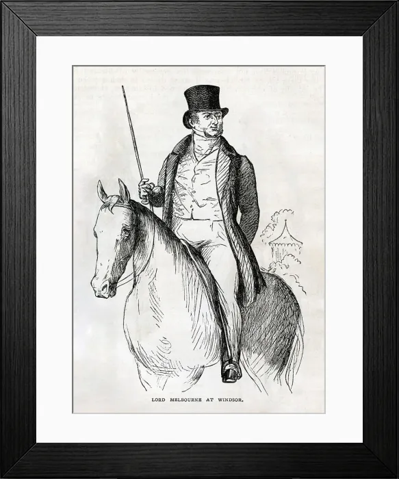 Framed Print : Lord Melbourne at Windsor Framed Print : Lord Melbourne at Windsor